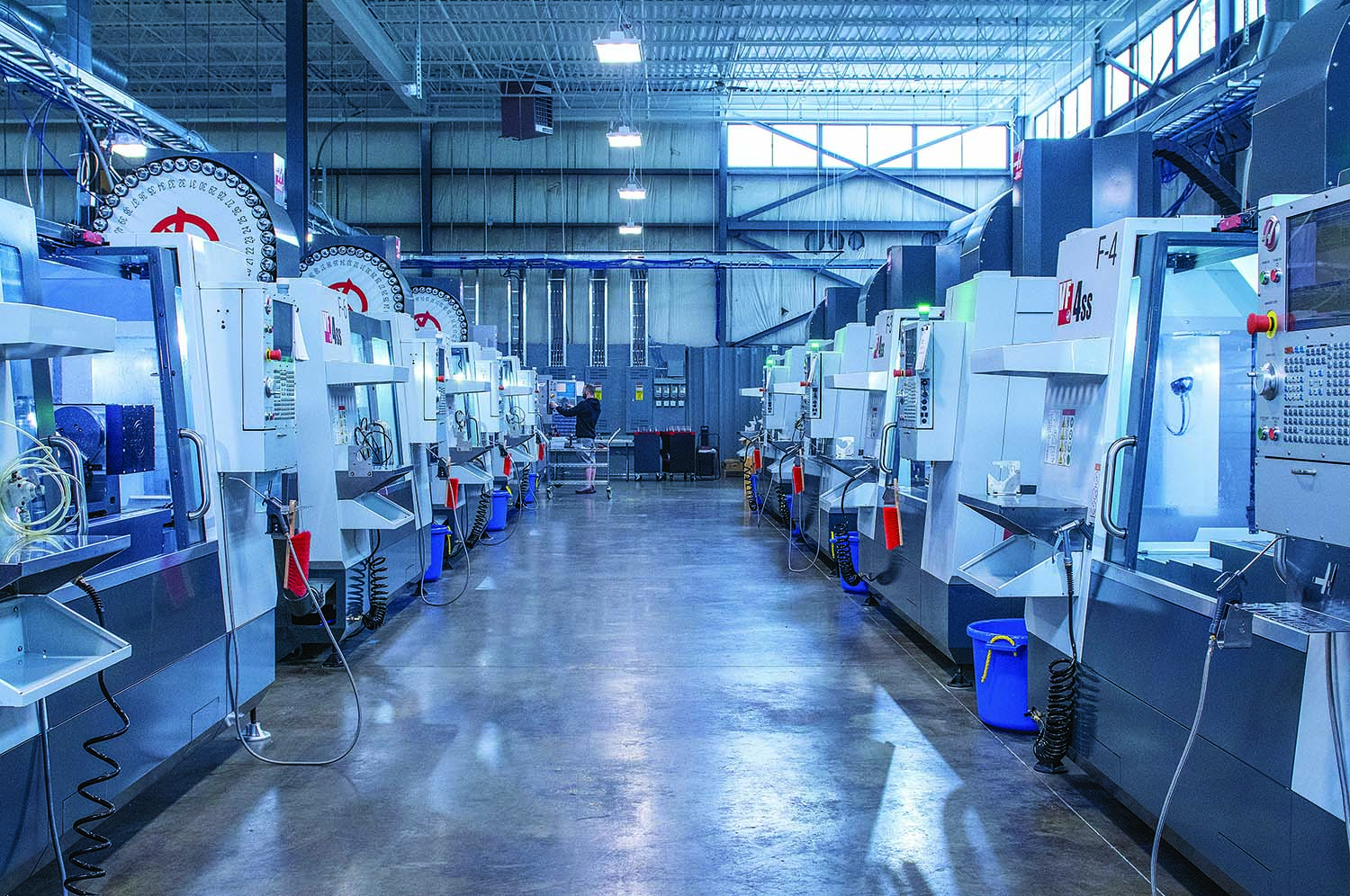 Operators at Protolabs’ largest CNC machining facility can run multiple machines, thanks to physical and software error-proofing techniques aimed at ensuring repeatable processes and quality levels.