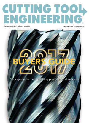 November 2016 cover Cutting Tool Engineering