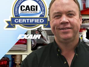 CCASS Certification for Compressed Air System Management Achieved by EXAIR Application Engineer