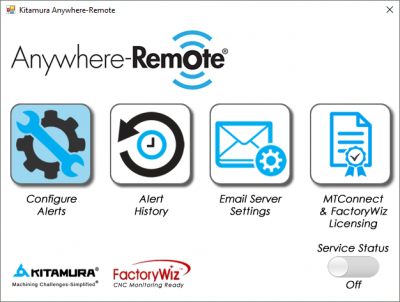 Anywhere-Remote Application for Kitamura Machines