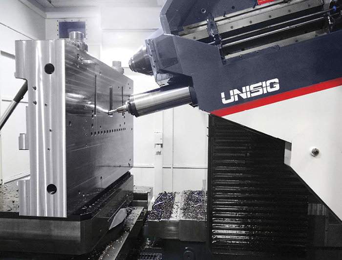Some angled holes call for complex, compound angles that have matching geometry with other machined features. A drill bushing ground with these special angles is not practical or economical in these cases. Image courtesy Unisig.