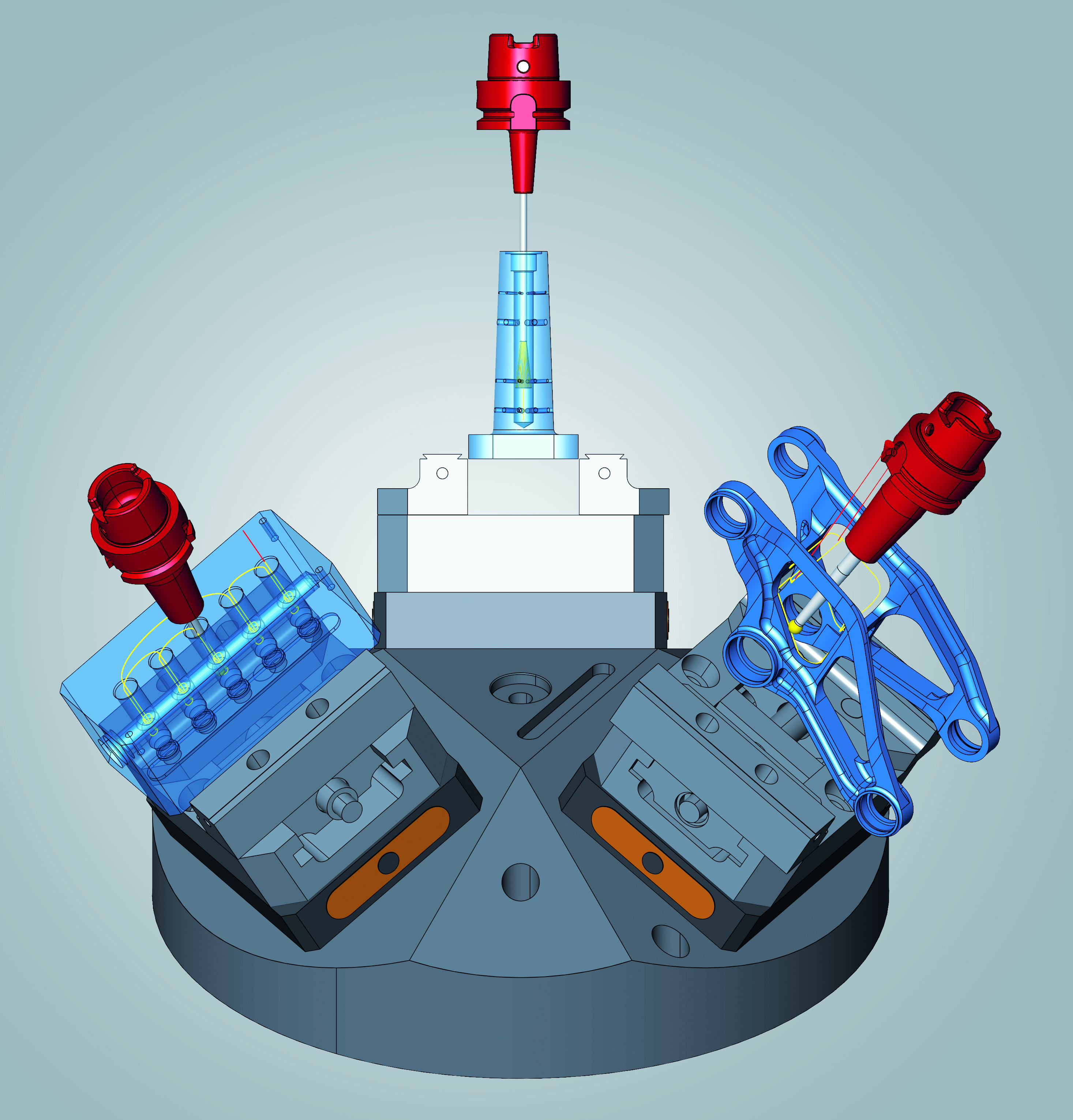 Linking with hyperMILL Dynamic Stock technology