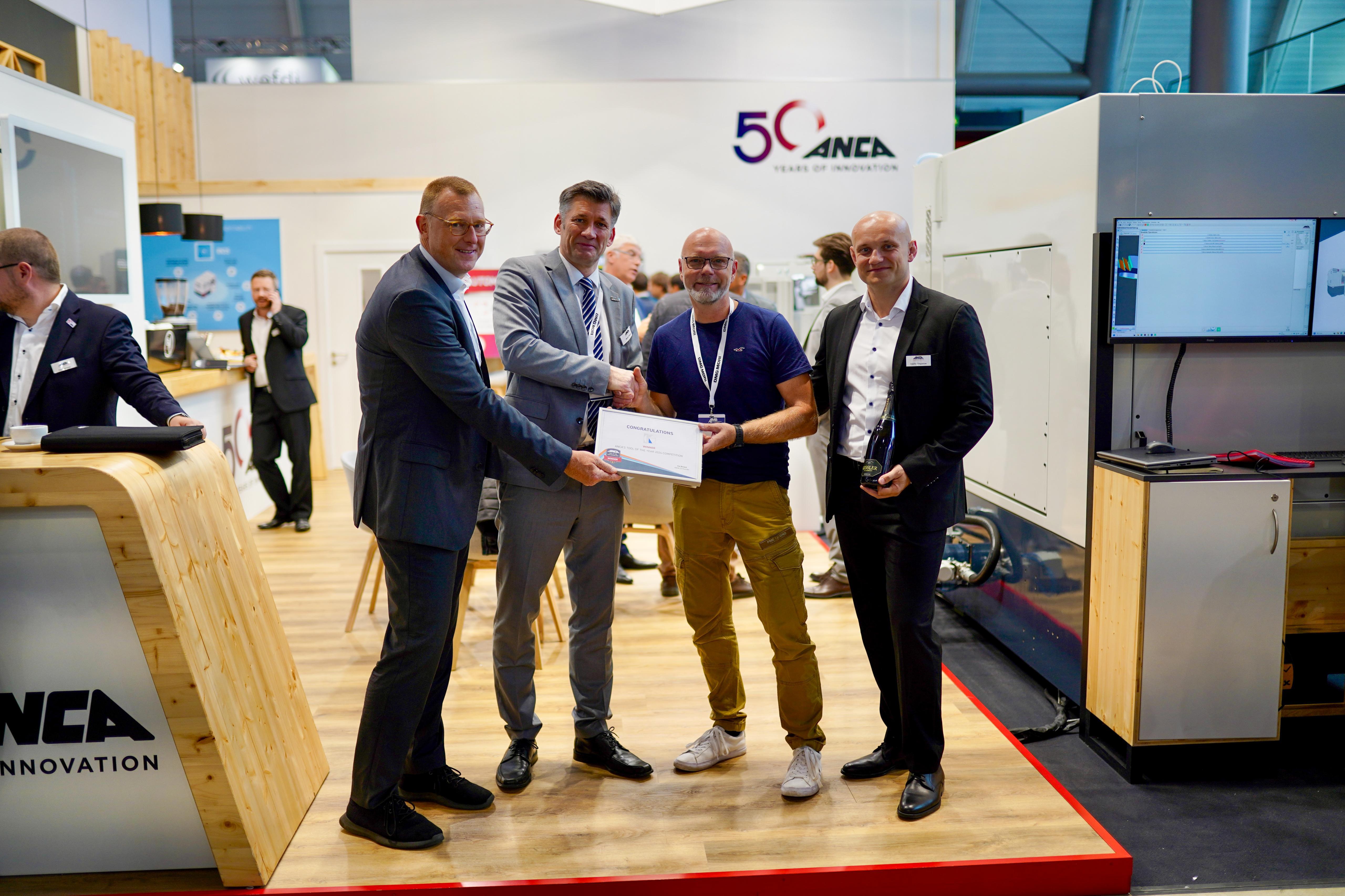 ANCA Tool of the Year 2025 winner Krämer, Mr Thorsten Mende accepts the award.