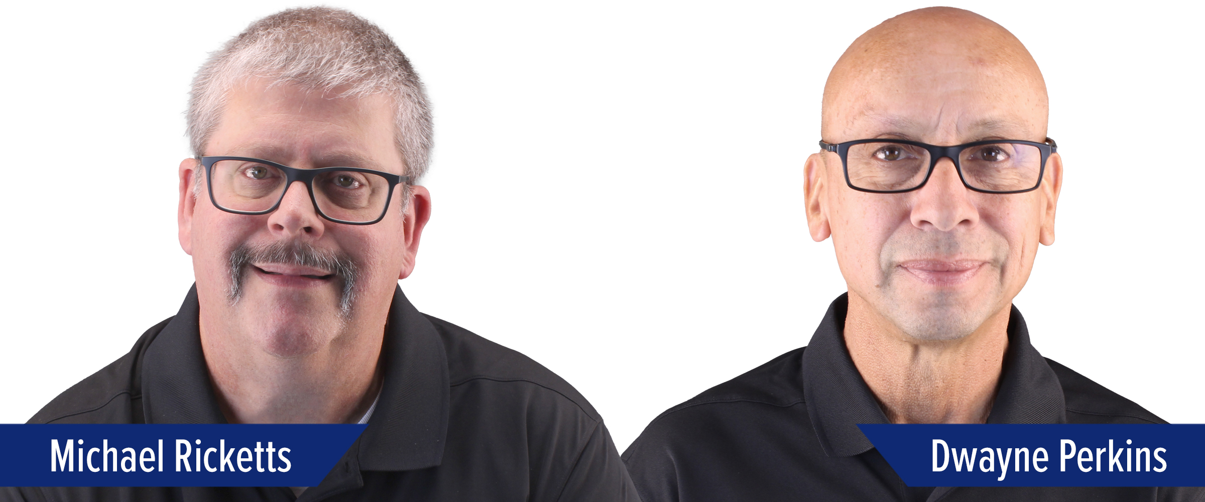 Michael Ricketts as Product Manager - Automation, and Dwayne Perkins as Service Manager - Rotary Tables