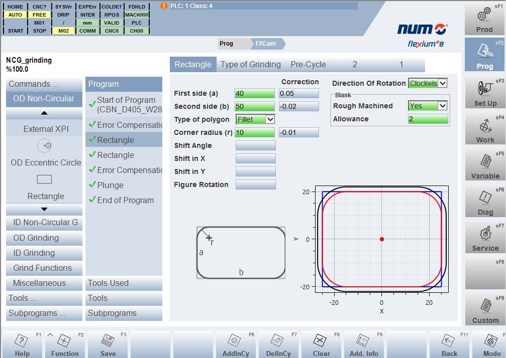 NUMgrind software helps to completely automate non-circular grinding.