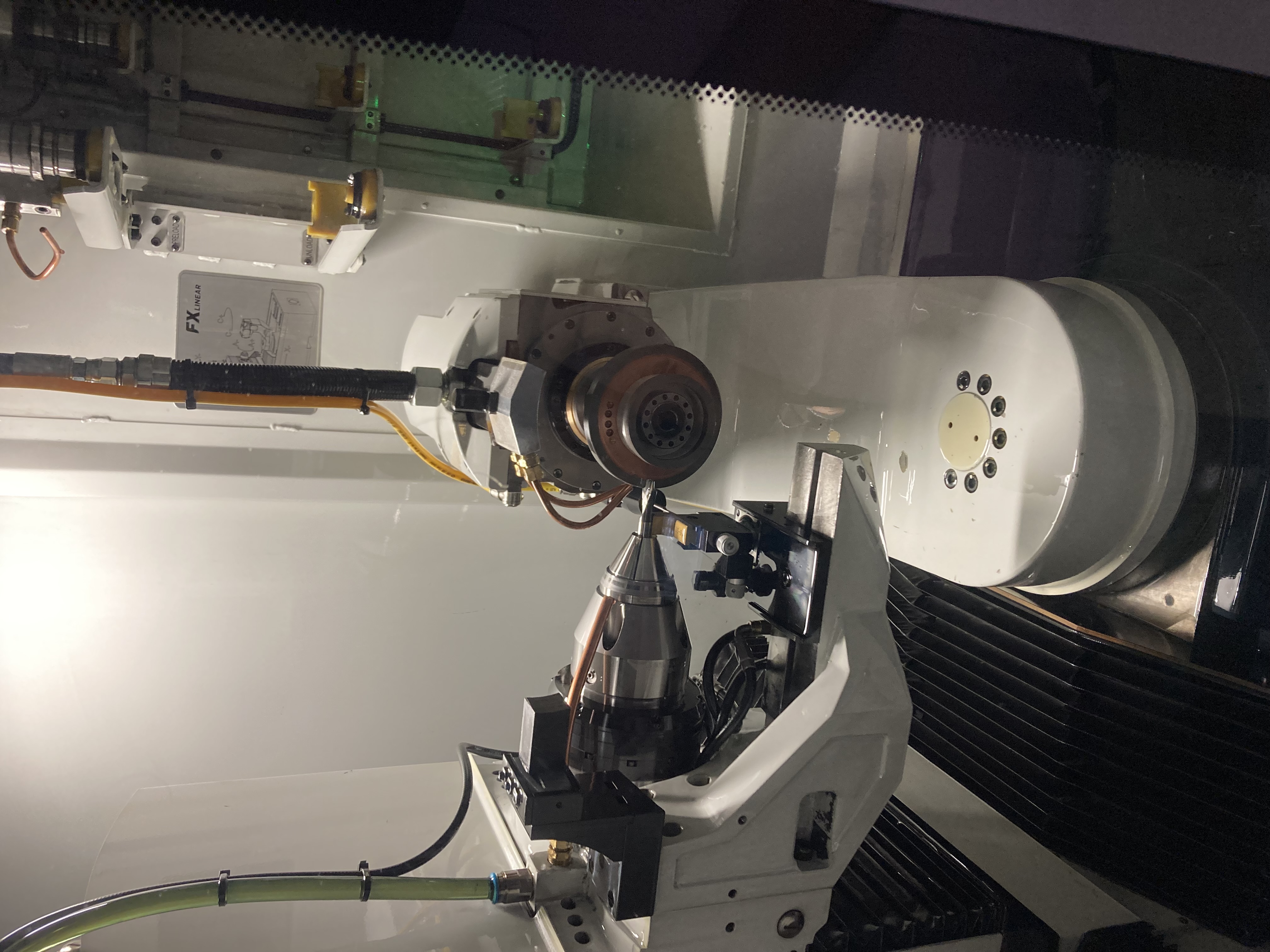 A tool being ground on an ANCA FX7 Linear machine at TJ Grinding.