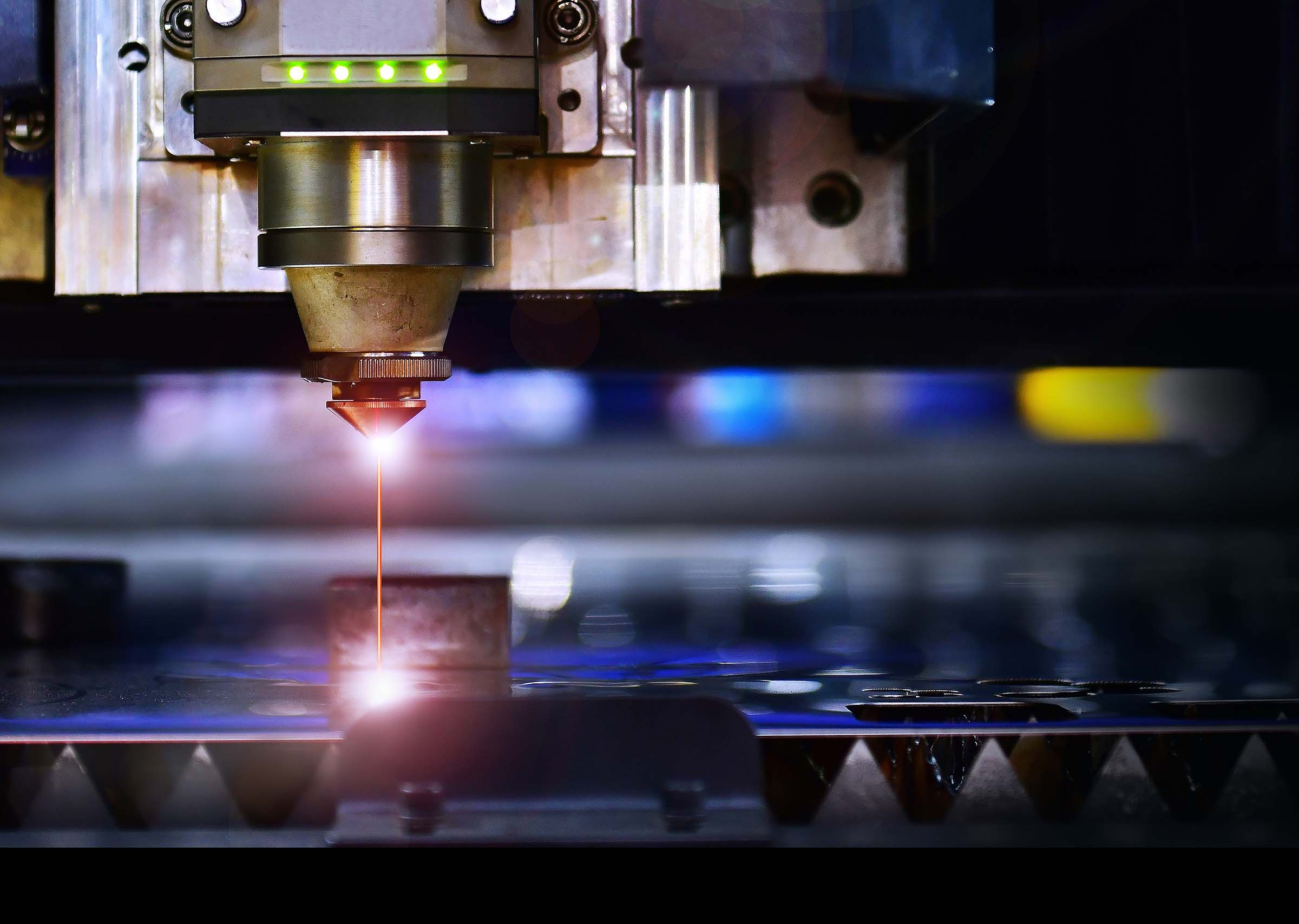in manufacturing, laser technology is used predominantly for cutting metals.