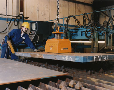 Permanent lifting magnets lift and transfer a wide variety of iron and steel parts without slings, hooks or cables.
