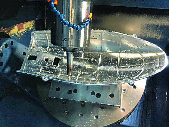 Flying S machines an aerospace component using a High Torque retention knob from JM Performance Products.