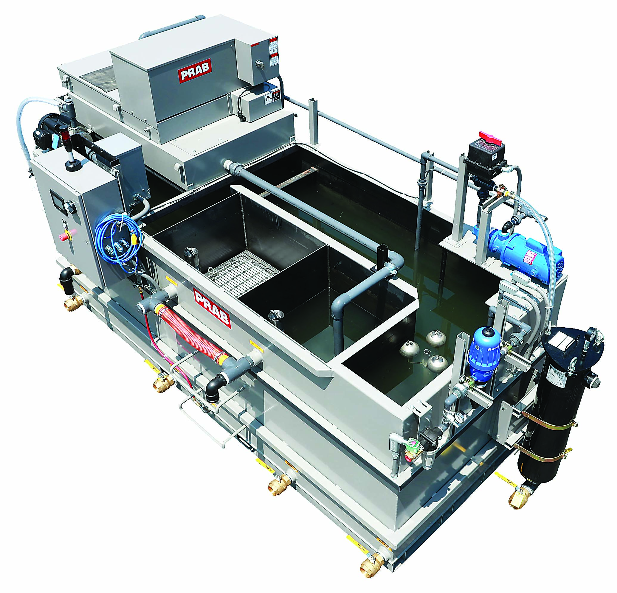The Guardian is a turnkey fluid recycling system designed for easy installation and operation. Image courtesy of Prab