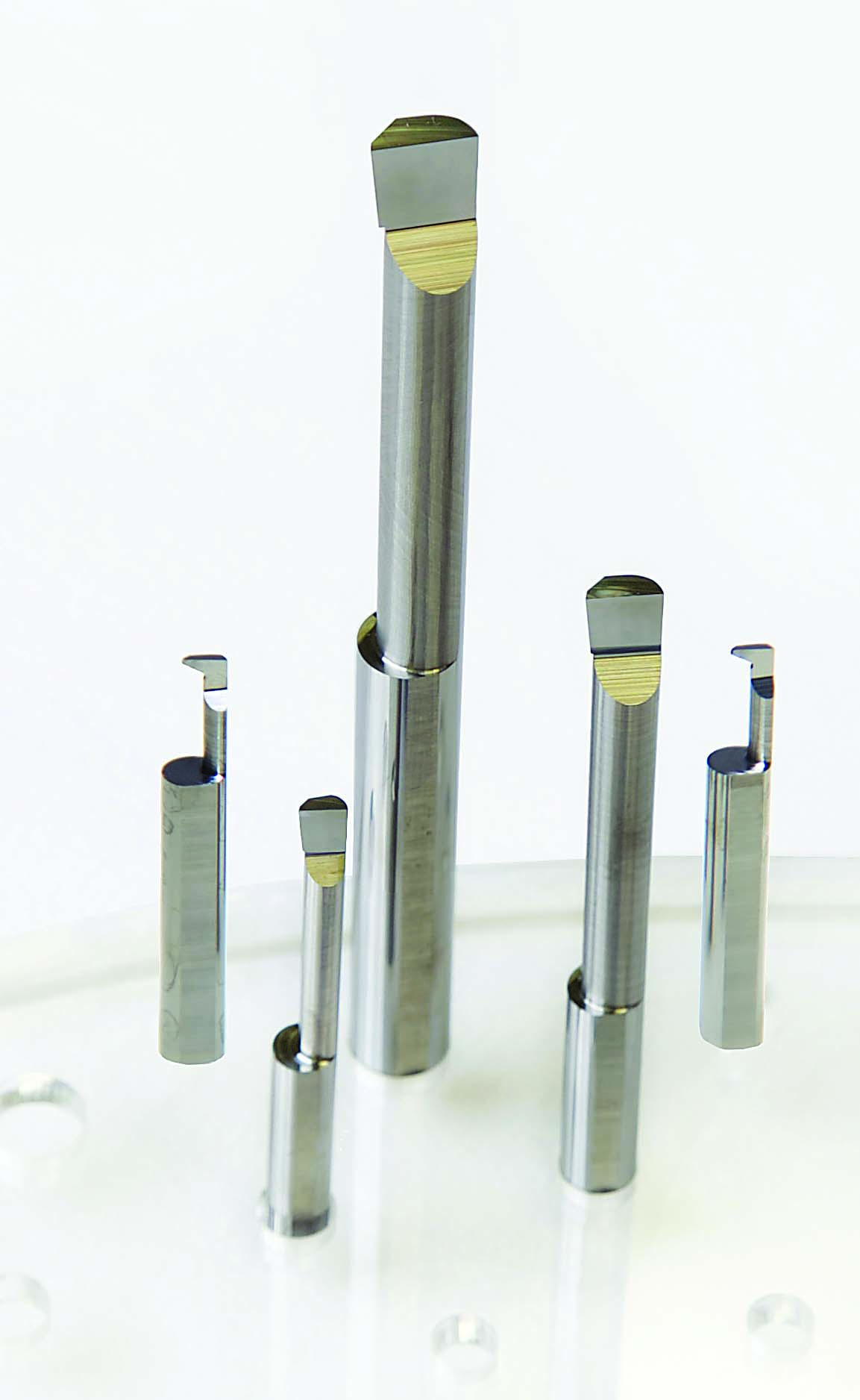 Scientific Cutting Tools Solid-carbide boring bars come in a range of sizes for different applications.