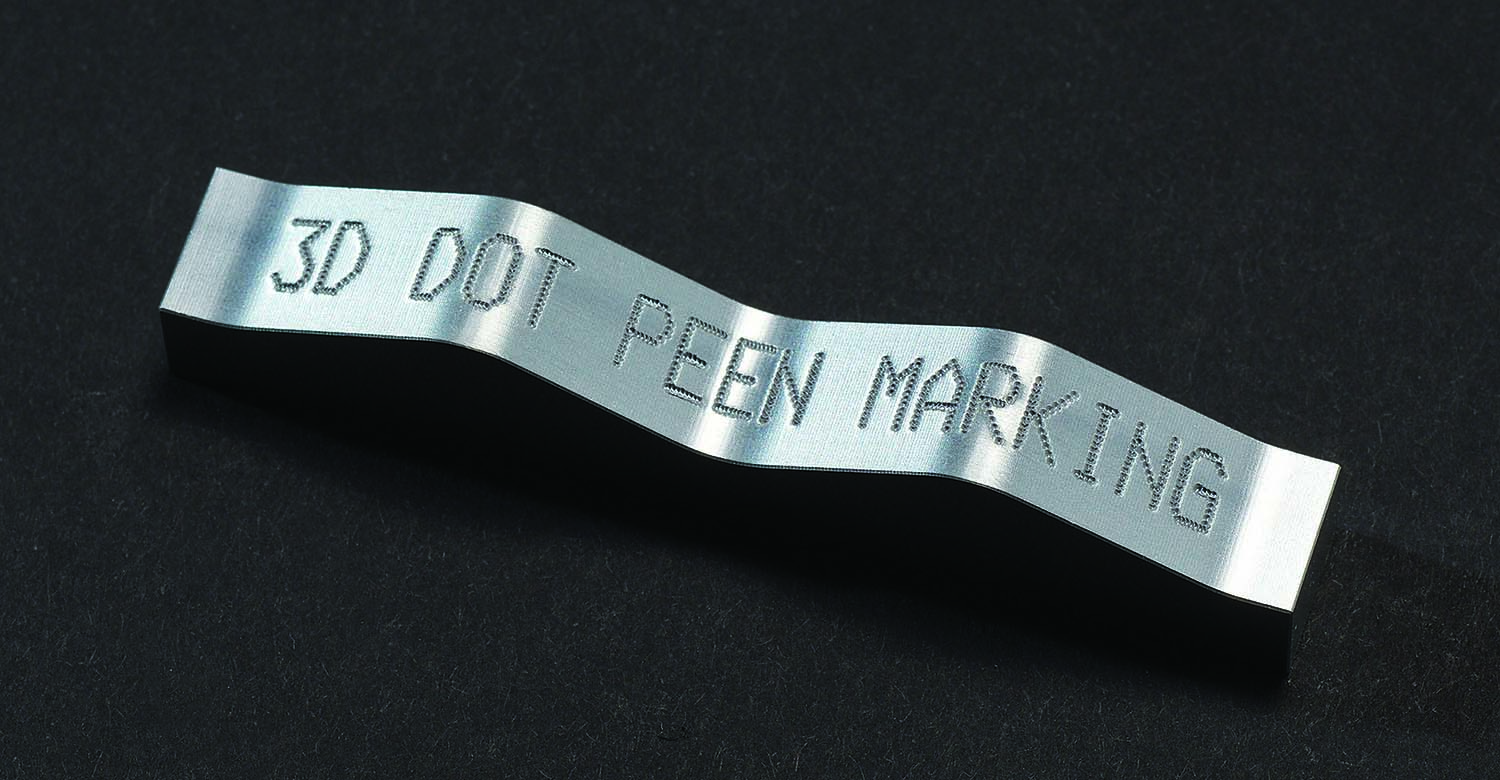Equipped with Intelligent Driving Impact, the stylus of a dot peen marking system can follow the contour of a marking surface.