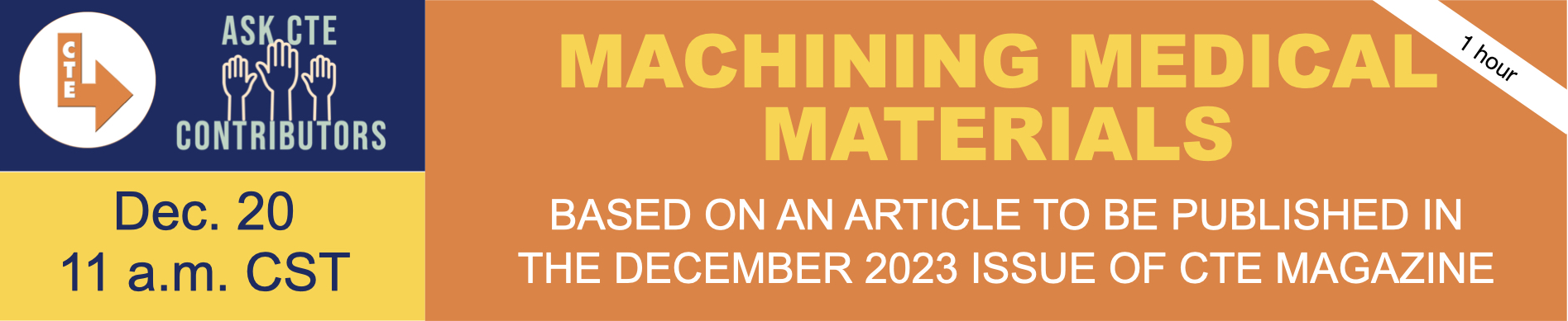 Click here to register for this Ask CTE Contributors webinar