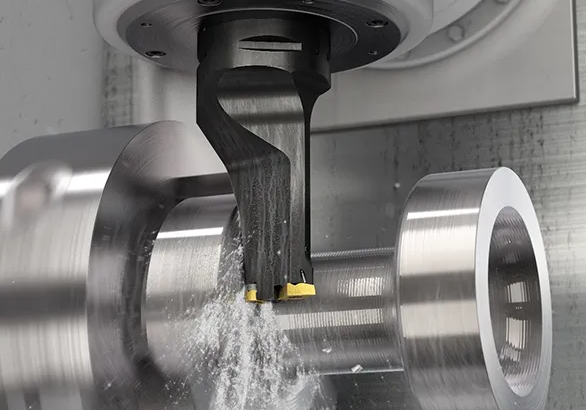 Y axis turning CoroPlex YT with CoroTurn TR in action.