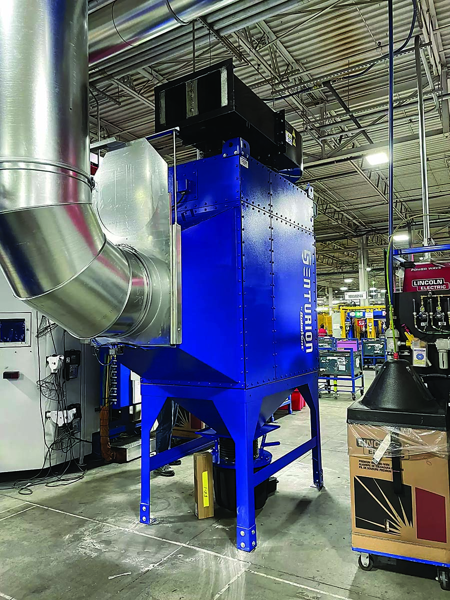 The Senturion dust collector reportedly protects against any type of particulate, including the mix of fine and coarse particulate that turning produces.