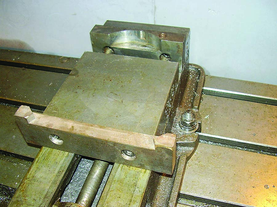 The jaws are shown mounted to the vise. 