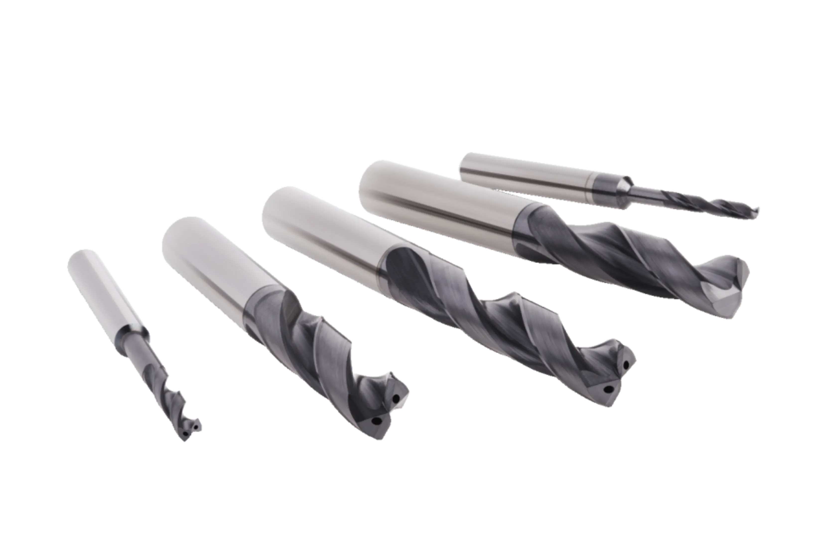 Force lineup of solid carbide metal cutting drills