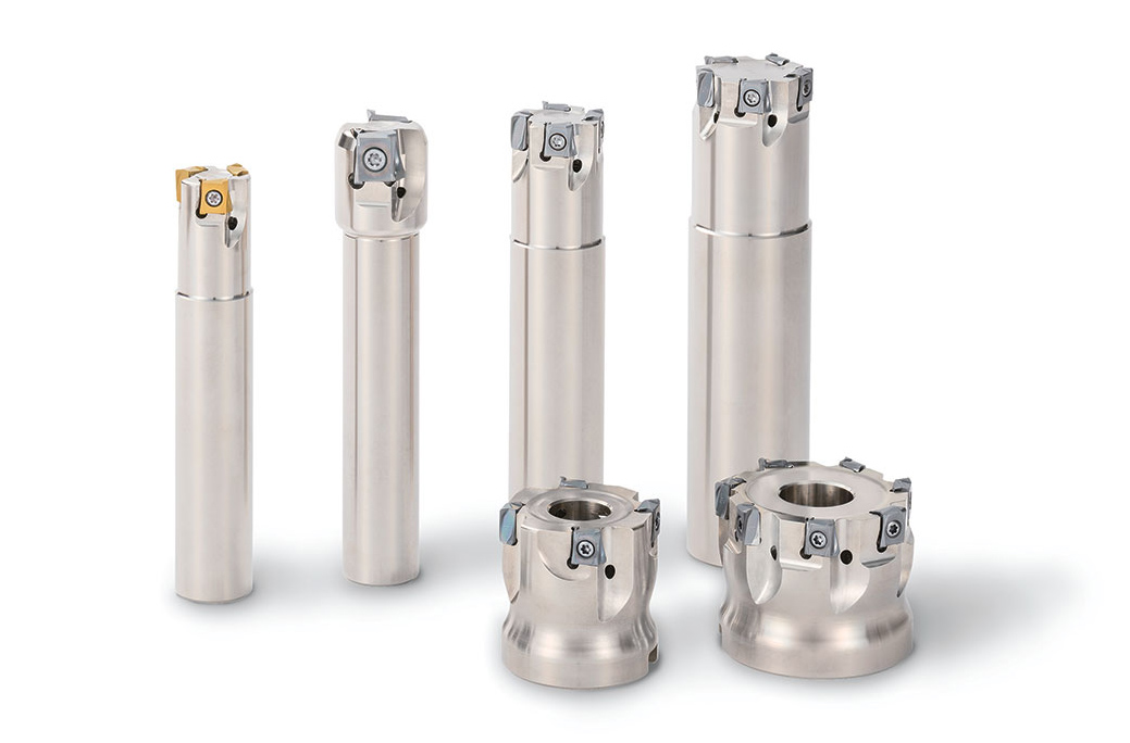 MA90 Milling series features4-edge tangentially mounted inserts