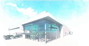 Artist rendering of future Walter headquarters.