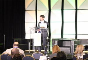 Automation Alley CEO Tom Kelly at Integr8. Automation Alley CEO Tom Kelly at Integr8.