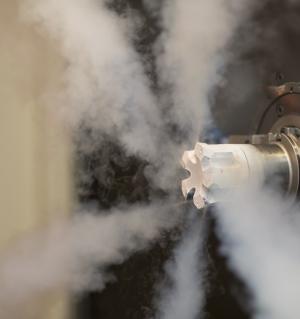 5ME, Okuma demo cryogenic machining 5ME, Okuma demo cryogenic machining