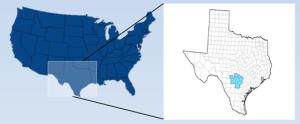 The eight-county area covered by the Alamo Manufacturing Partnership. The eight-county area covered by the Alamo Manufacturing Partnership.