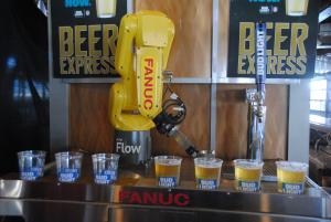Photo courtesy of FANUC America Jacksonville Jaguars introduce five robots to the game-day experience
