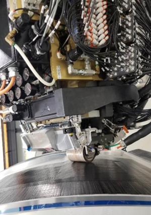Fives Viper Automated Fiber Placement machine integrated with NRC profiling technology The next generation of surface profilometer for in-process inspection
