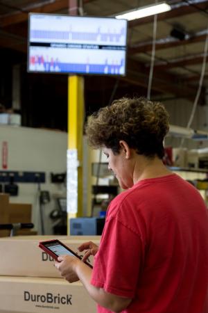 Developed by OMAX, the automated systems is said to help eliminate bottlenecks, provides active real-time measurable data and makes it possible to quickly adjust to fluctuating production schedules. Developed by OMAX, the automated systems is said to help eliminate bottlenecks, provides active real-time measurable data and makes it possible to quickly adjust to fluctuating production schedules.