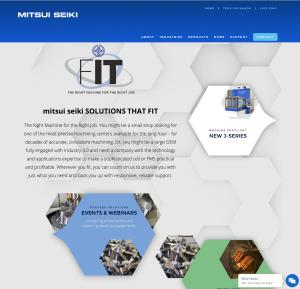Mitsui Seiki's revamped Website Mitsui Seiki's revamped Website