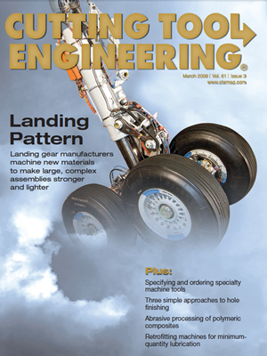 March 2009 issue of Cutting Tool Engineering magazine