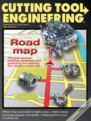 September 2010 issue of Cutting Tool Engineering magazine