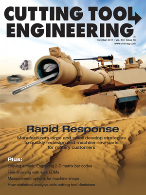 October 2011 issue of Cutting Tool Engineering magazine