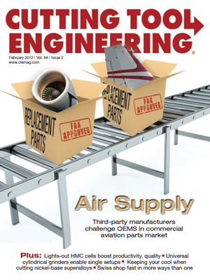 February 2012 issue of Cutting Tool Engineering magazine