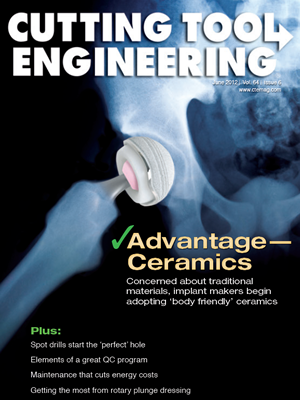 June 2012 issue of Cutting Tool Engineering magazine