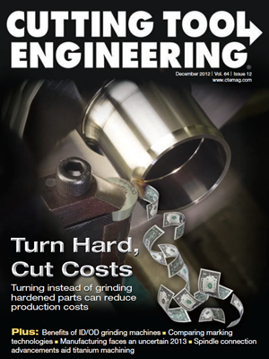 December 2012 issue of Cutting Tool Engineering magazine