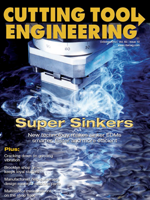 October 2013 issue of Cutting Tool Engineering magazine