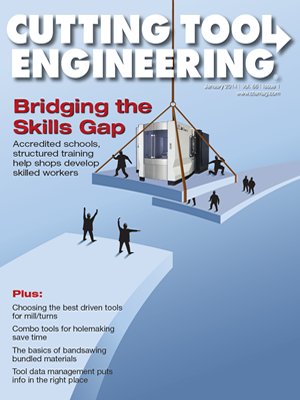 January 2014 issue of Cutting Tool Engineering magazine