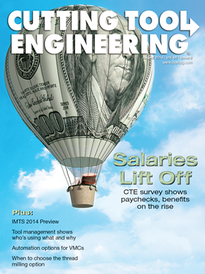 August 2014 issue of Cutting Tool Engineering magazine