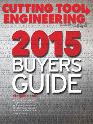 November 2014 issue of Cutting Tool Engineering magazine
