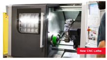 Machining a wheel core on a CNC lathe Machining a wheel core on a CNC lathe