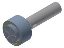 Flat face tool for ventilator part Flat face tool for ventilator part