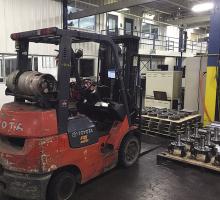 Each ITAMCO forklift is linked to the company’s ERP system through GPS and an application on forklift-mounted tablets. Image courtesy ITAMCO. Each ITAMCO forklift is linked to the company’s ERP system through GPS and an application on forklift-mounted tablets. Image courtesy ITAMCO.