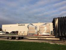 Hurco Cos. Inc.'s CNC machines on a truck ready to ship to Liberty Molds Inc. to combat COVID-19