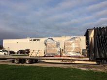 Hurco Cos. Inc.'s CNC machines on a truck ready to ship to Liberty Molds Inc. to combat COVID-19 Hurco Cos. Inc.'s CNC machines on a truck ready to ship to Liberty Molds Inc. to combat COVID-19