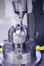 Photo courtesy of Siemens Industry Inc. 5-axis machining center efficiently produces oil field rock bit