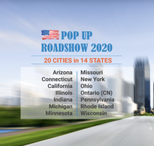 Pop Up Roadshow — 20  cities in 14 states