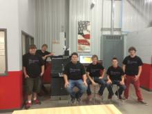 Students from the Metalworking I class at the Precision Tool Manufacturing Training Program. From left to right: Trevor Roberts, Tanner Virgil, Luke Neidlinger, Blake Carbaugh, AJ Avery and William Penrod. Students from the Metalworking I class at the Precision Tool Manufacturing Training Program. From left to right: Trevor Roberts, Tanner Virgil, Luke Neidlinger, Blake Carbaugh, AJ Avery and William Penrod.