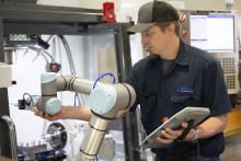 Cobot handles multiple-operation machining task for medical device