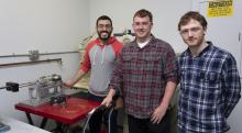 Participants in the URI capstone project URI capstone project facilitates hands-on learning for engineering students